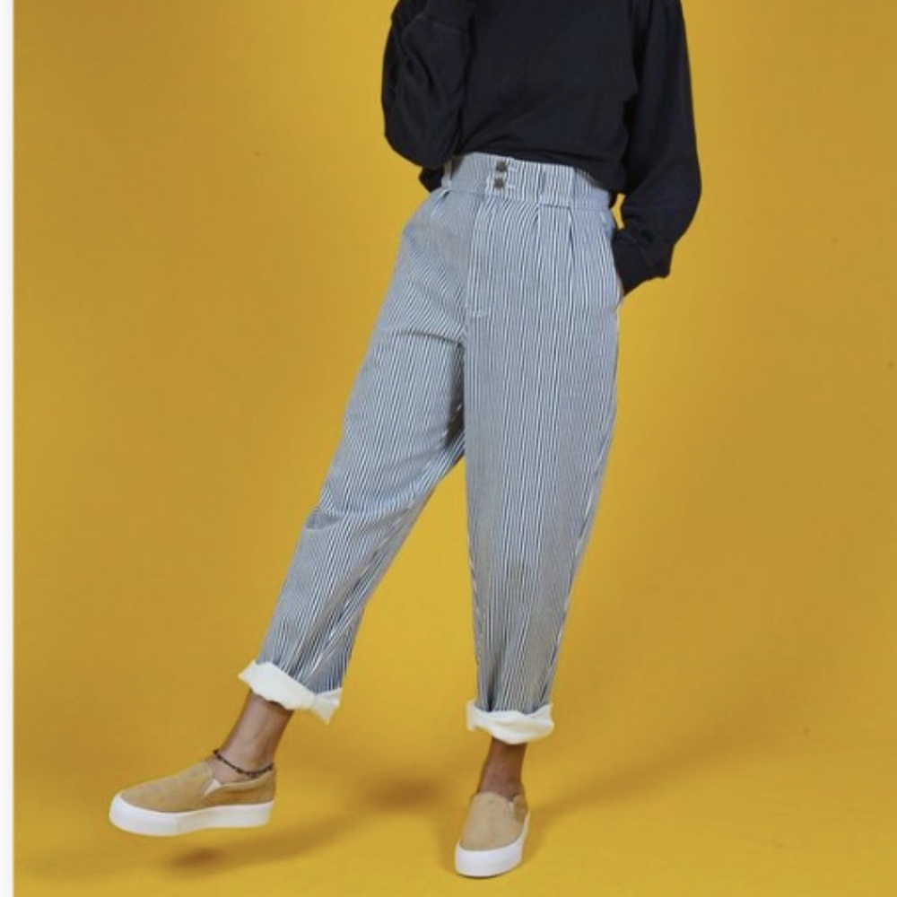 Lucy and Yak Addisons in Blue Stripe